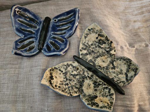 Keramikfjärilar, 200 kr